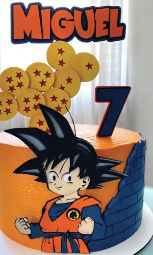 Topo de Bolo Dragon Ball Z Arquivo de Corte
