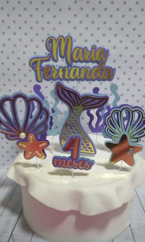 TOPO DE BOLO EM CAMADAS SEREIA
