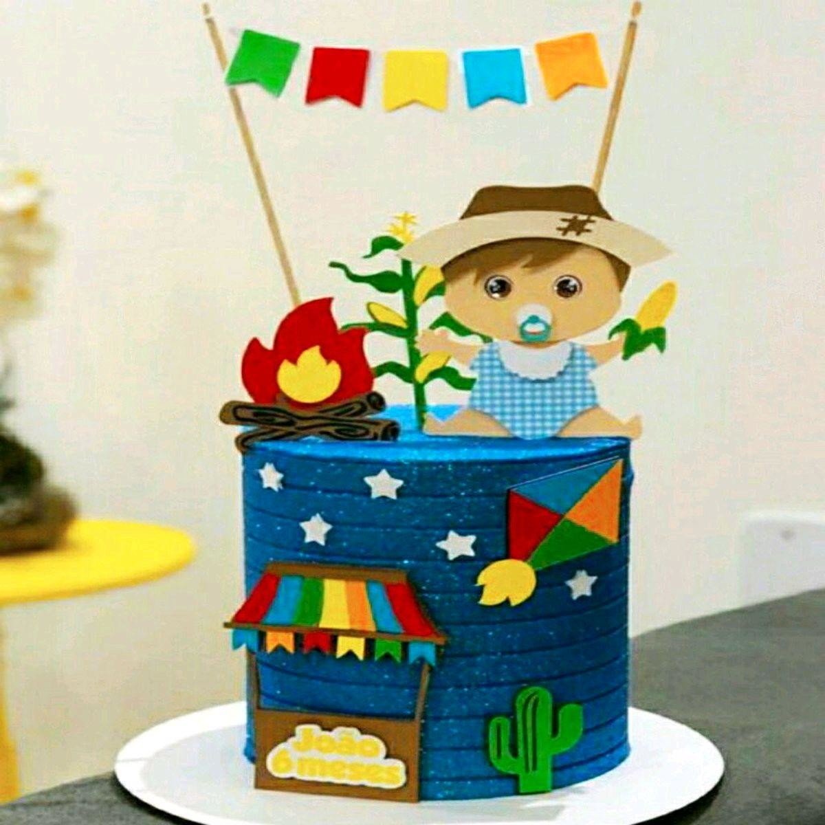 Topo de Bolo Festa Junina - Arquivo em Camadas (#388)-studio - Imagem 2
