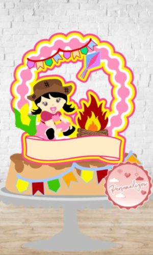 Arquivo Topo de Bolo - Festa Junina Bebê Feminino