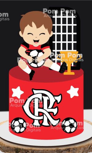 Topo de Bolo Flamengo Arquivo de Corte