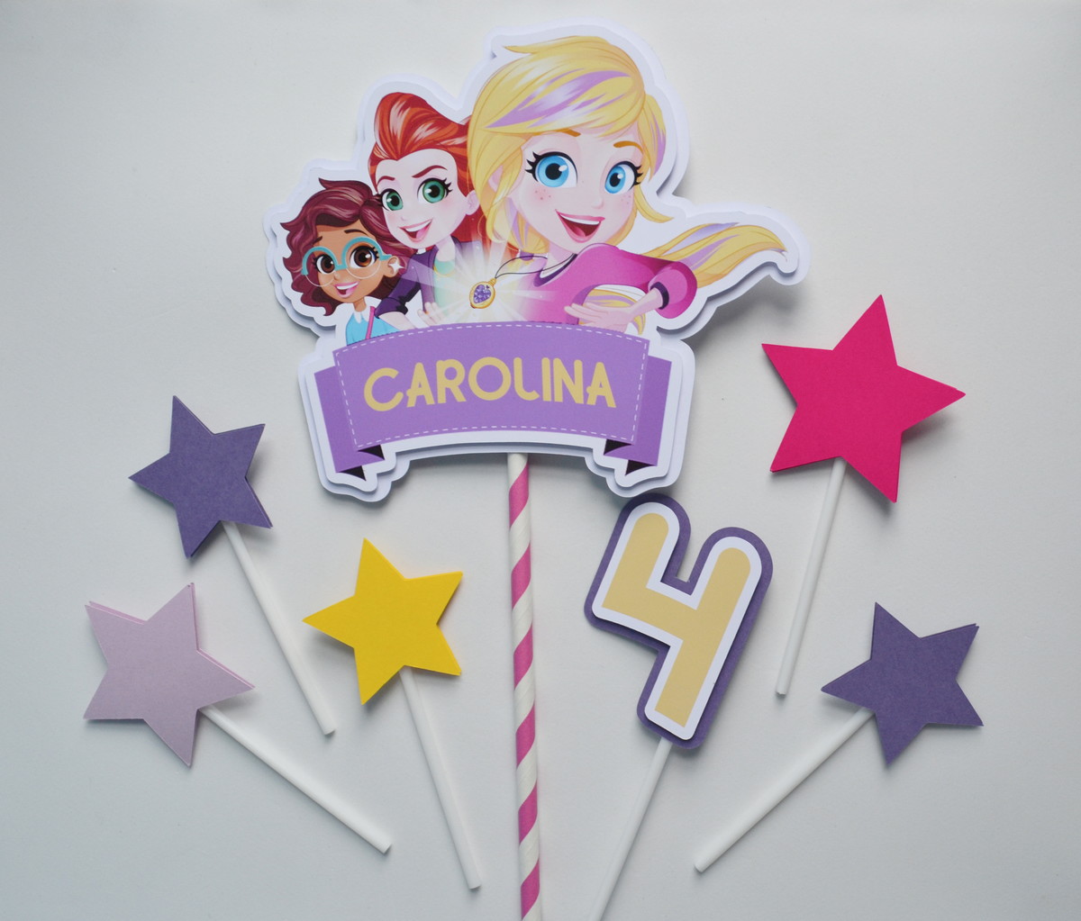 Topo de Bolo Polly Pocket