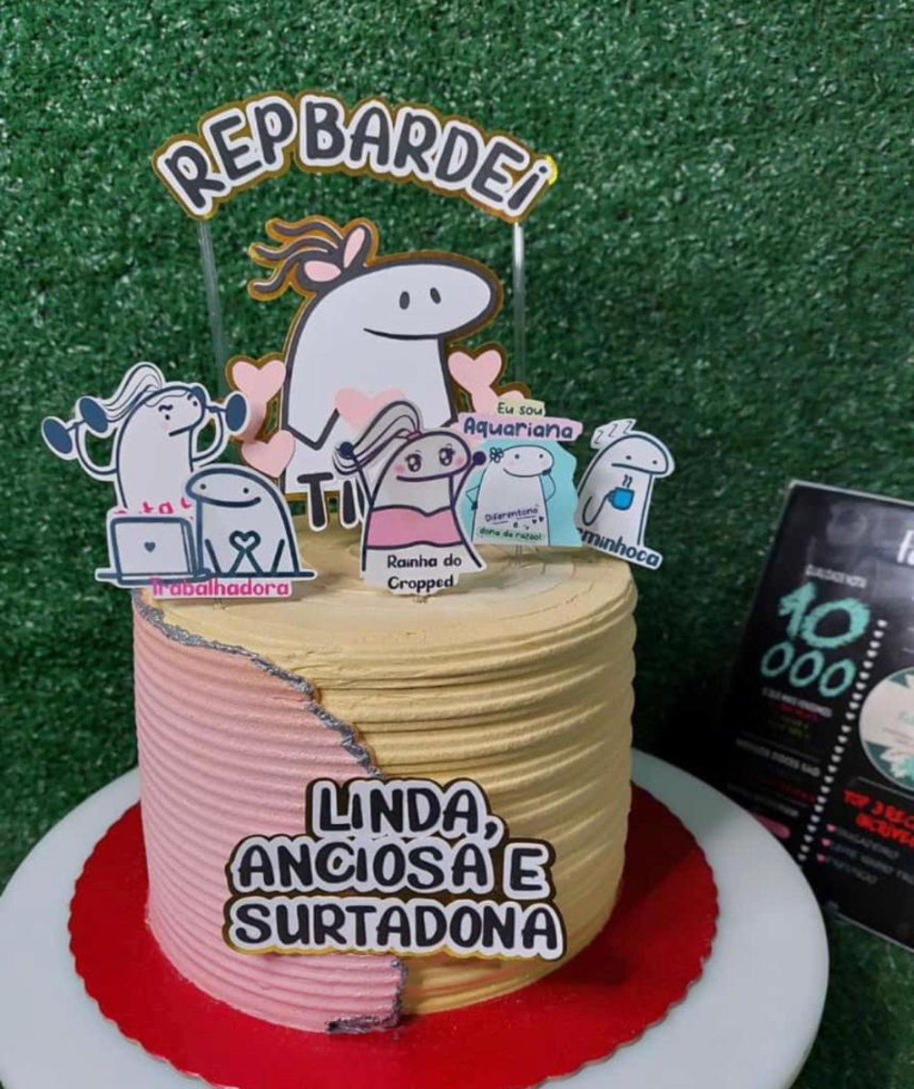 Topo de Bolo Flork Menina