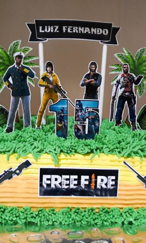 Arquivo de Corte Topo de Bolo Free Fire #1 Pdf/jpg