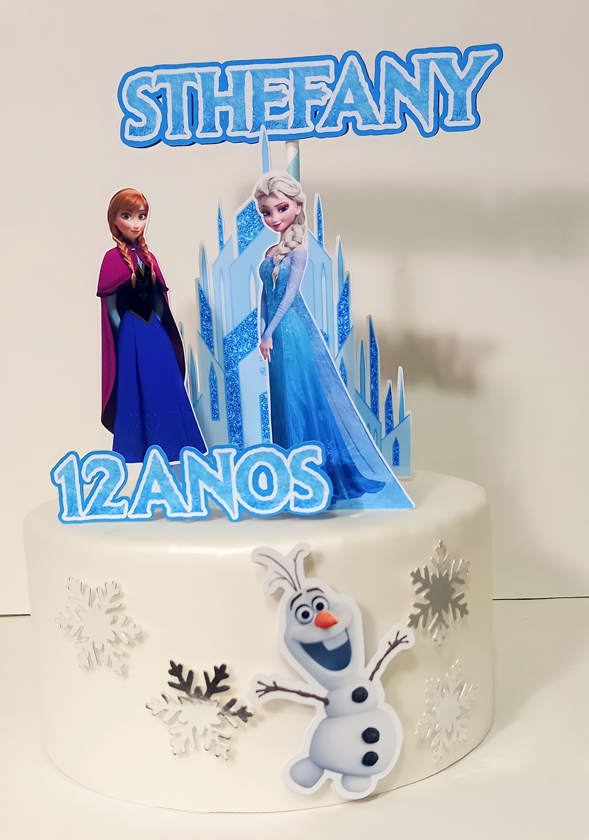 Topo de Bolo Frozen