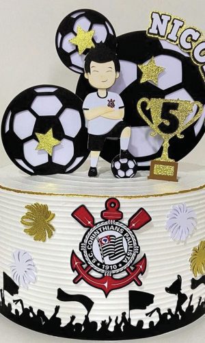Topo de Bolo Futebol Arquivo de Corte