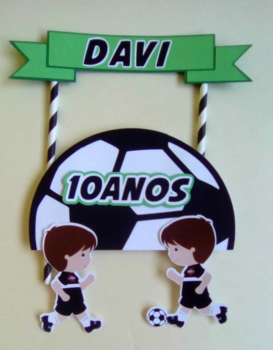 Arquivo de Corte Topo de Bolo Futebol