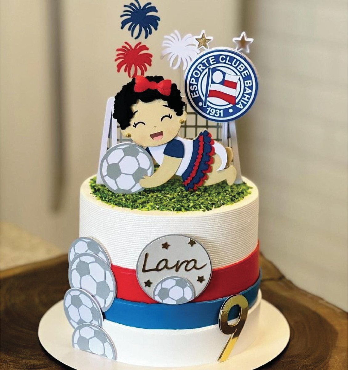 Arquivo Topo de Bolo Futebol Bahia Esporte Clube Menina