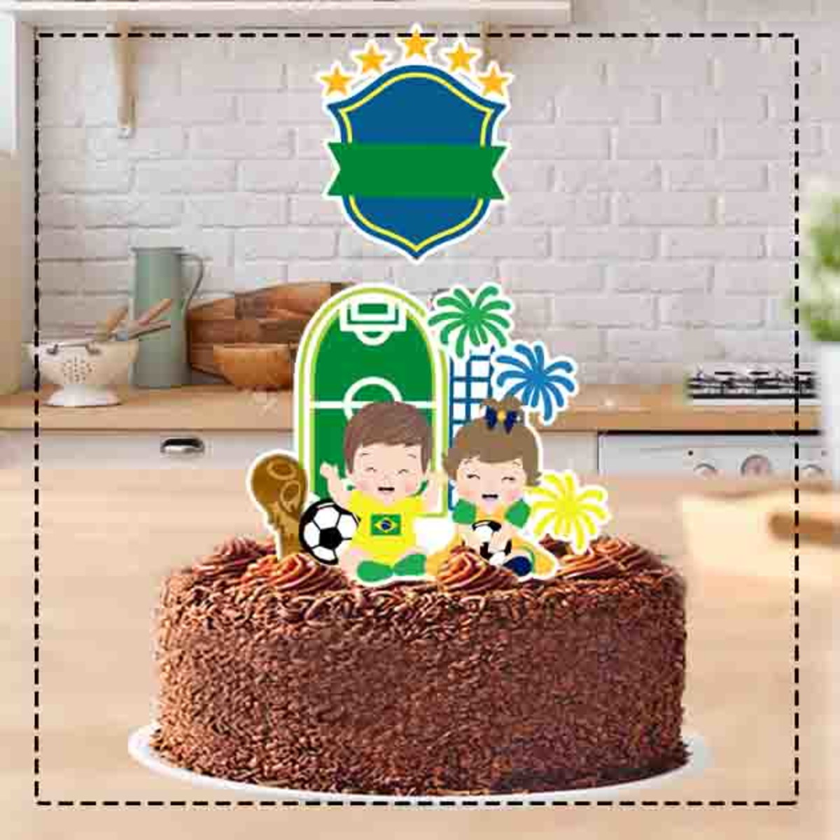 Topo de Bolo Futebol Copa Gemeos Ref 1575 Arquivo Digital