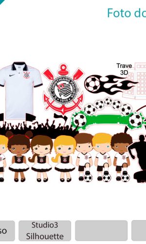 ARQUIVO Topo de bolo futebol timão Corintian