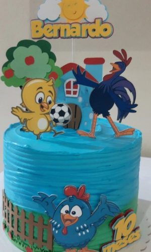 Topo de Bolo Galinha Pintadinha