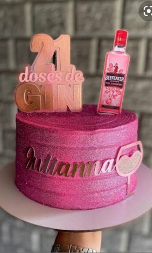 Topo de Bolo Gin