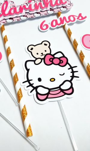 TOPO DE BOLO HELLO KITTY