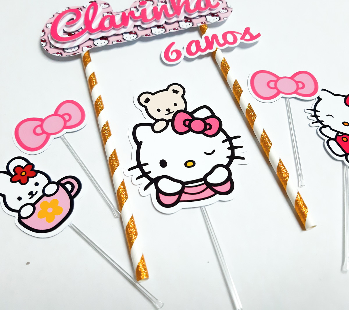TOPO DE BOLO HELLO KITTY