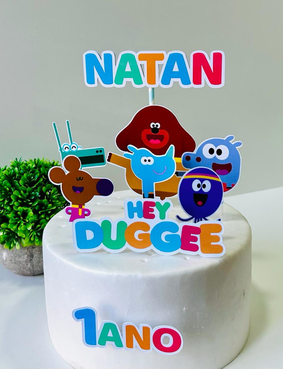Topo de Bolo Hey Duggee