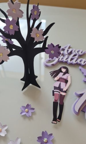 Topo de bolo Hinata Natuto arquivo de corte