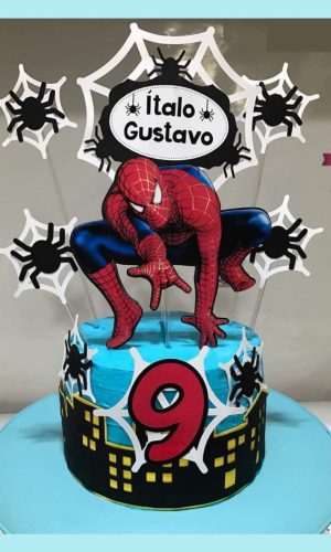 Topo de Bolo Homem Aranha