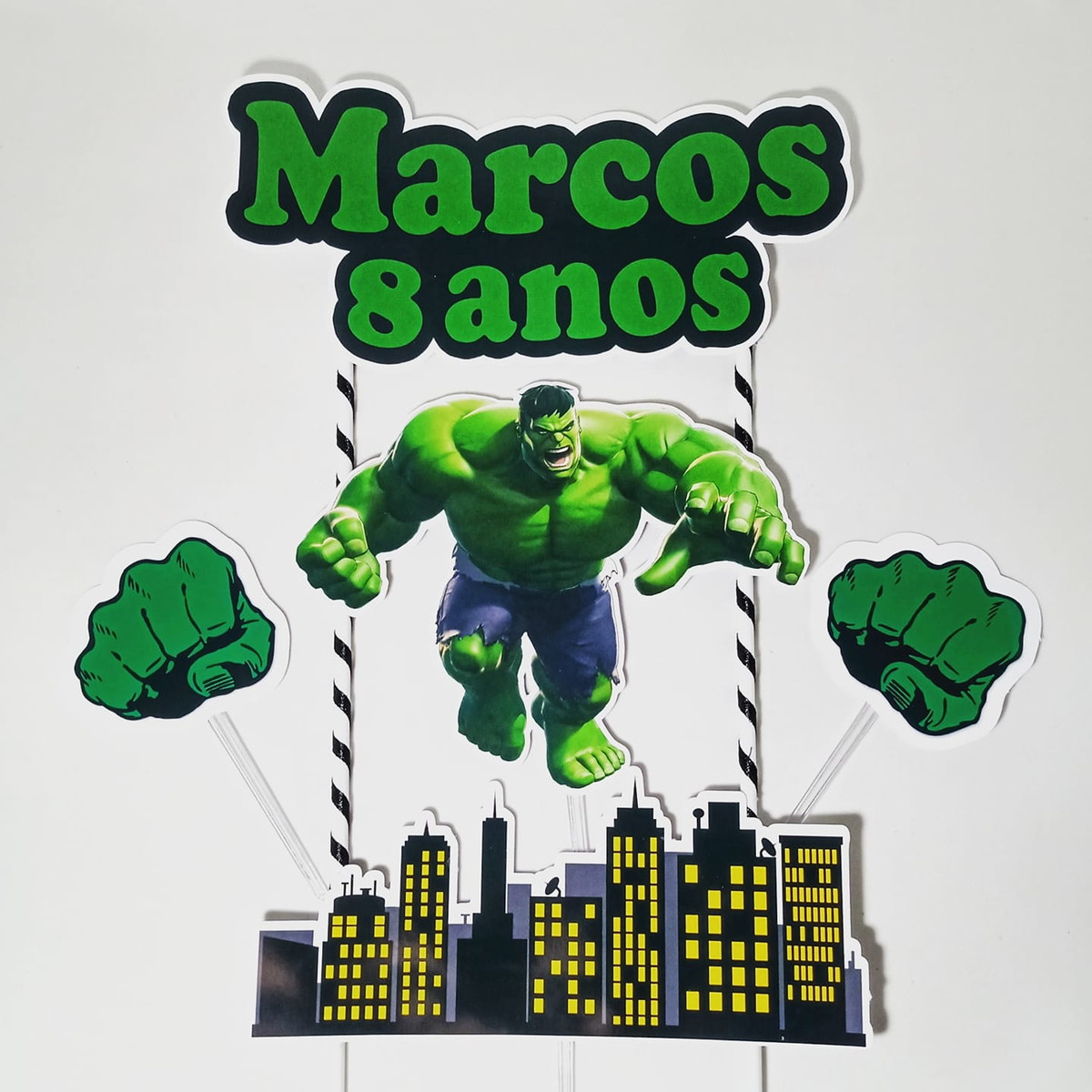 Topo de bolo Hulk - Imagem 2