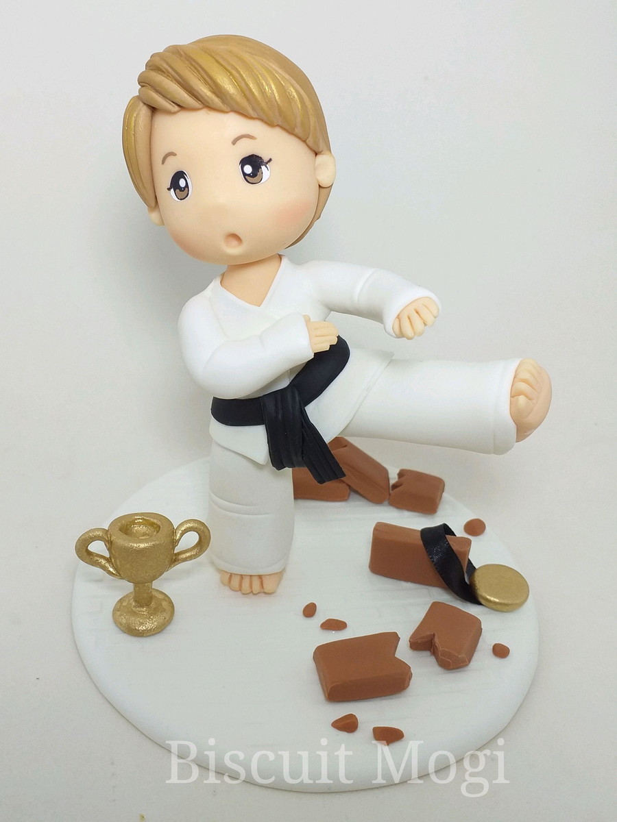 Topo de bolo Karate