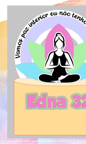 Topo de Bolo Meditação 03 - Arquivo de Corte Studio/PDF