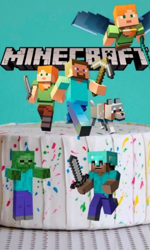 Topo de Bolo Minecraft