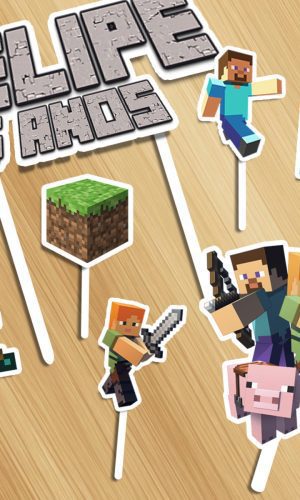Topo de Bolo Minecraft