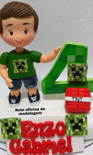 Topo de Bolo Minecraft