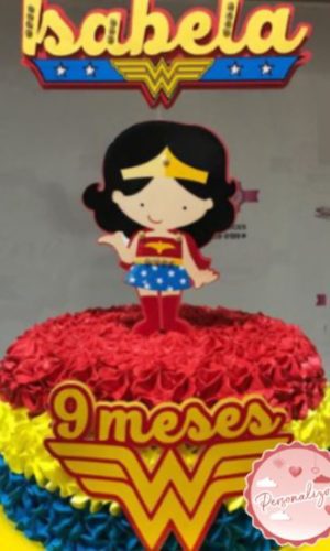 Arquivo Topo de Bolo - Mulher Maravilha Cute