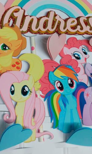 Topo de Bolo My Little Pony
