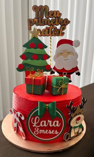Topo de Bolo Natal