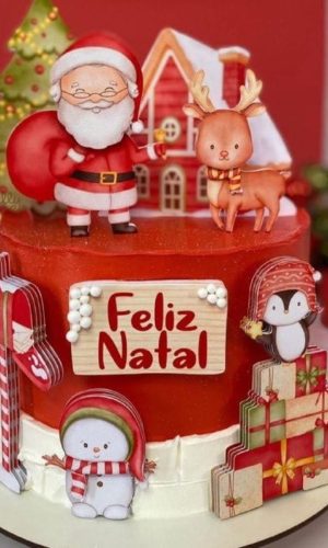 Topo de Bolo Natal