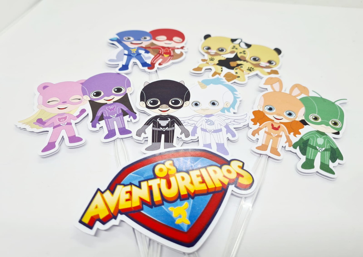 Topo de Bolo os Aventureiros - Imagem 5