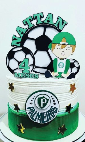 Topo de Bolo Pálmeiras Menino Arquivo de Corte