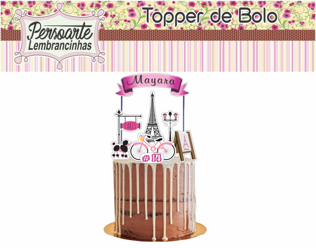 Topo de Bolo Paris
