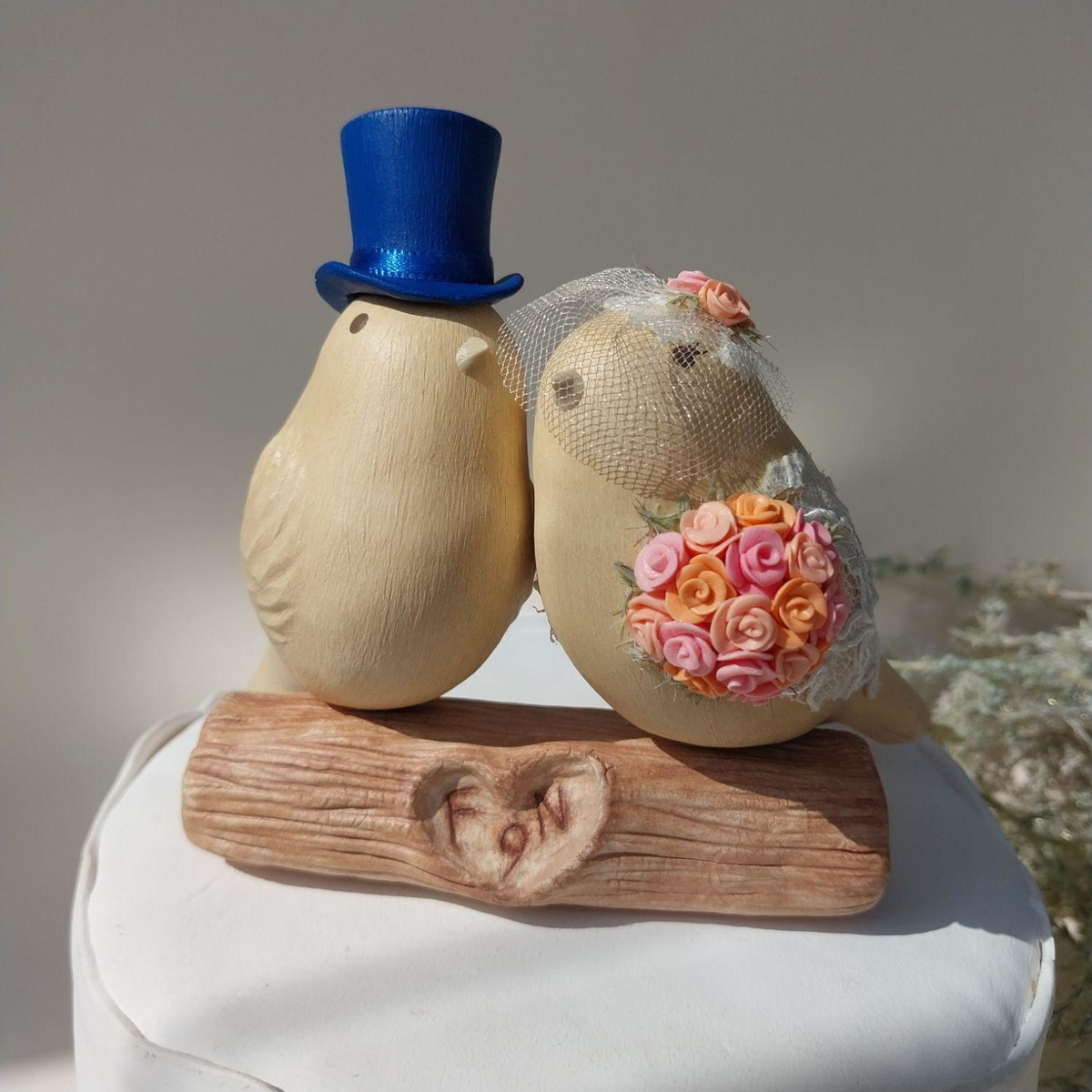 Topo de Bolo Passarinhos - Bodas