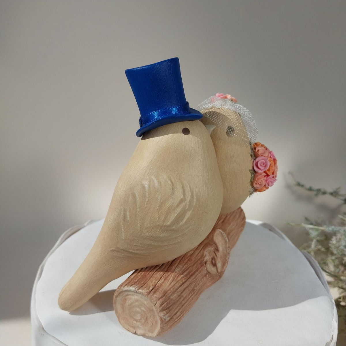 Topo de Bolo Passarinhos - Bodas - Imagem 3