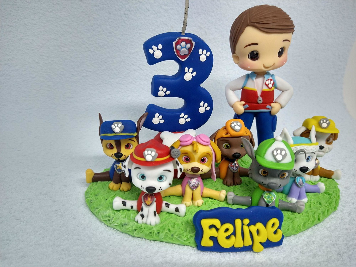 Topo de Bolo Patrulha Canina Menino - Imagem 3