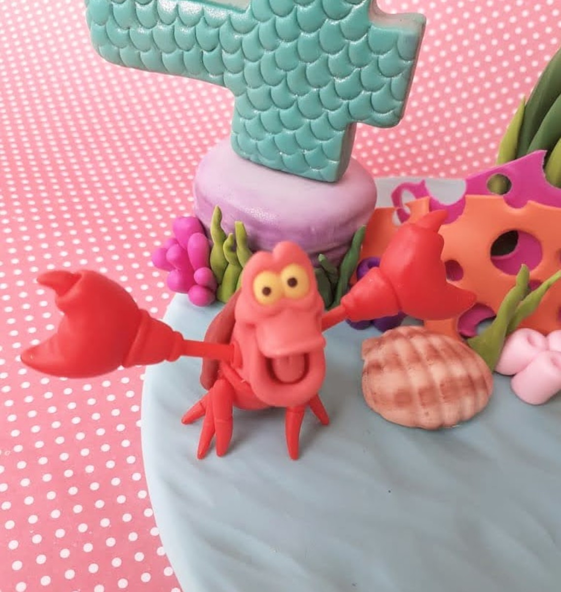 Topo De Bolo Pequena Sereia - Imagem 4