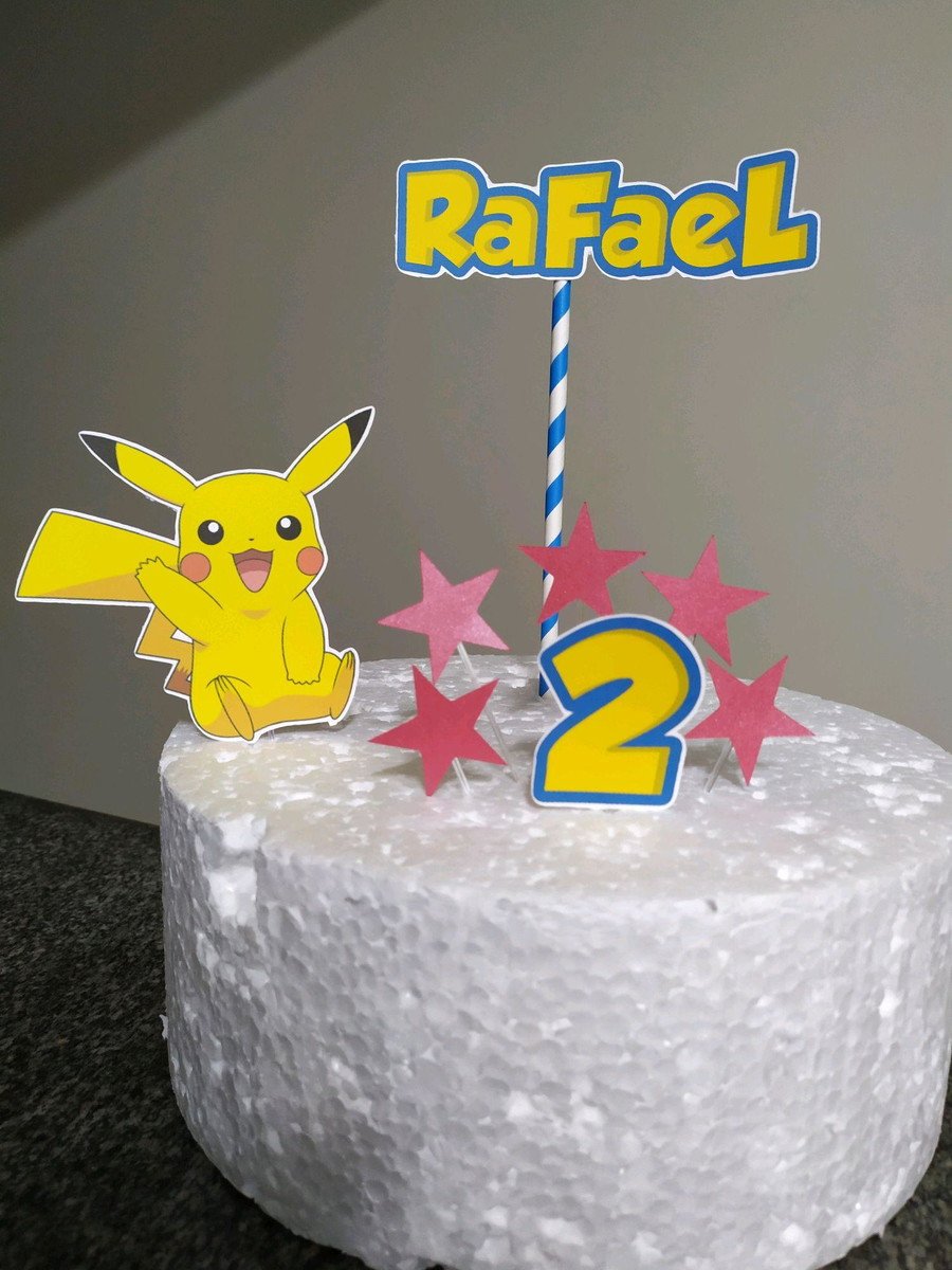 Topo de Bolo Picachu - Imagem 2