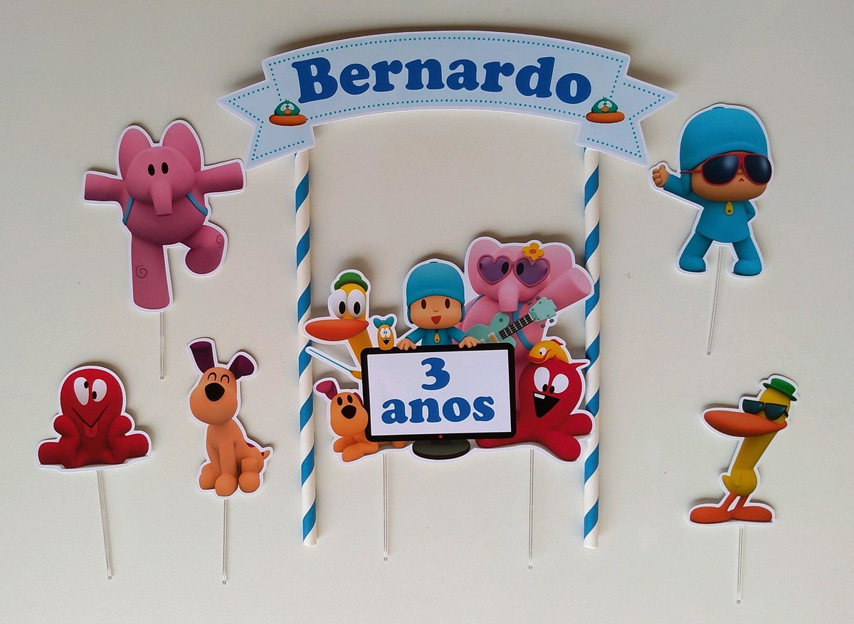 Topo de bolo Pocoyo - Imagem 2