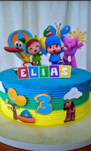 Topo de bolo Pocoyo - Arquivo de Corte