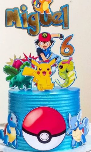 Topo de Bolo Pokémon