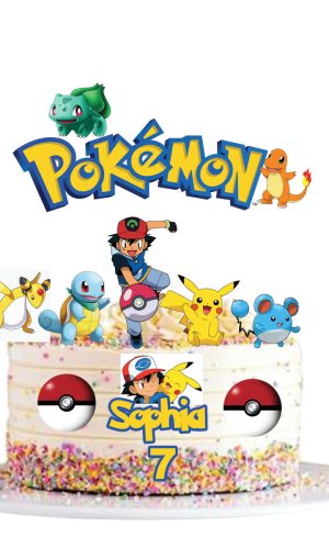 Topo de Bolo Pokemon