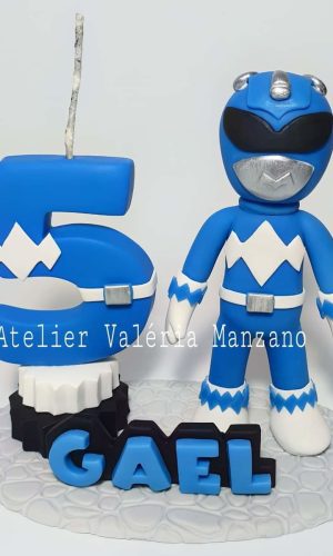 Topo de Bolo Power Ranger