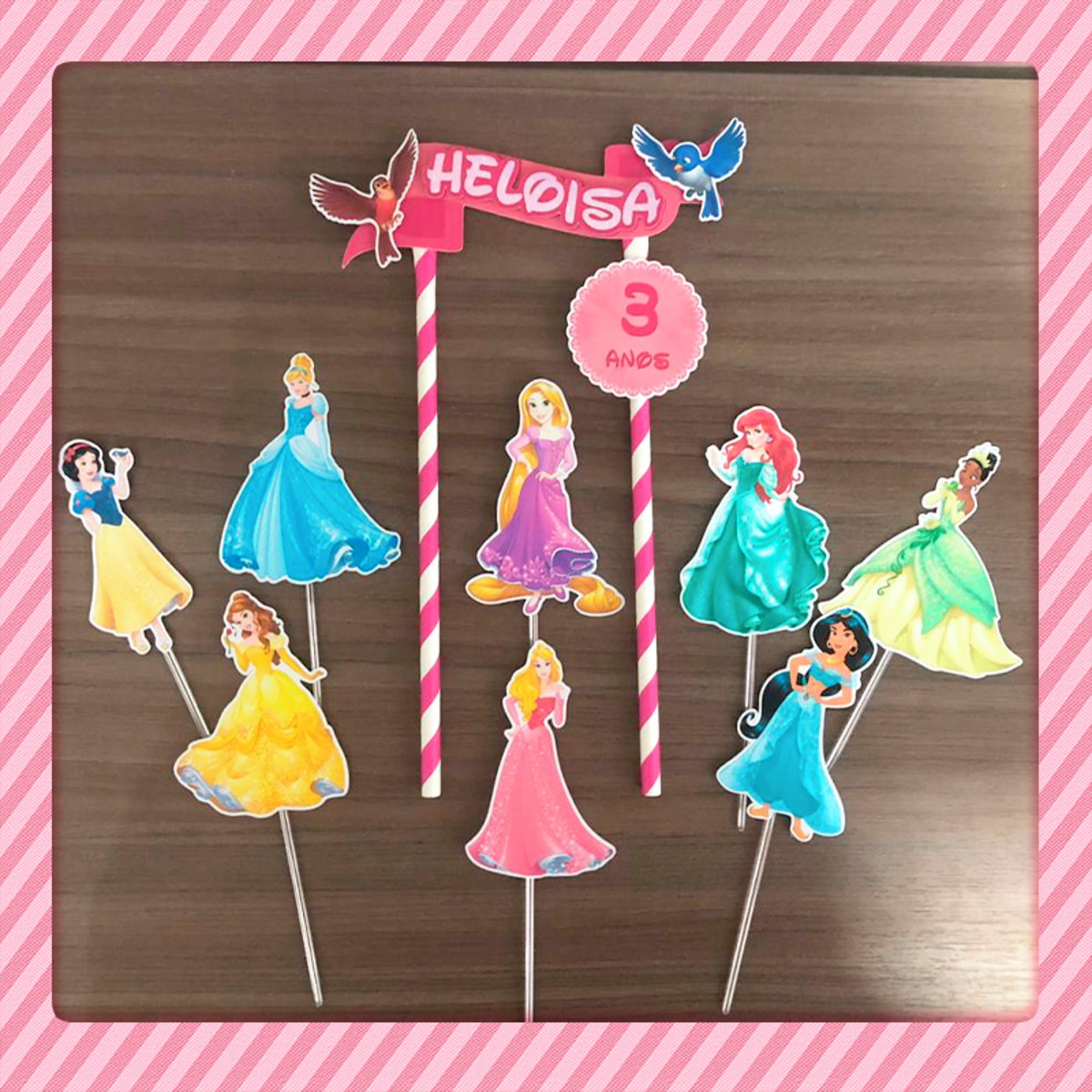 Topo de Bolo Princesas