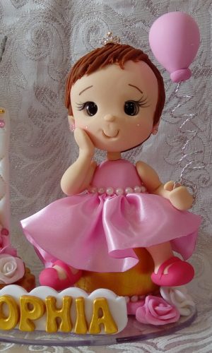 Topo de bolo Realeza Menina Baby