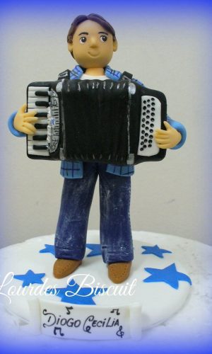 Topo de bolo - Sanfoneiro
