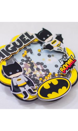 Topo de Bolo Shaker - Batman Cute - Arquivo de corte