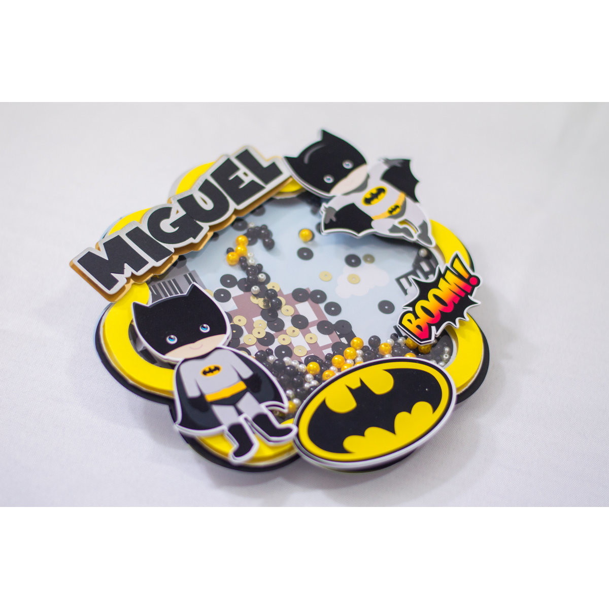 Topo de Bolo Shaker - Batman Cute - Arquivo de corte