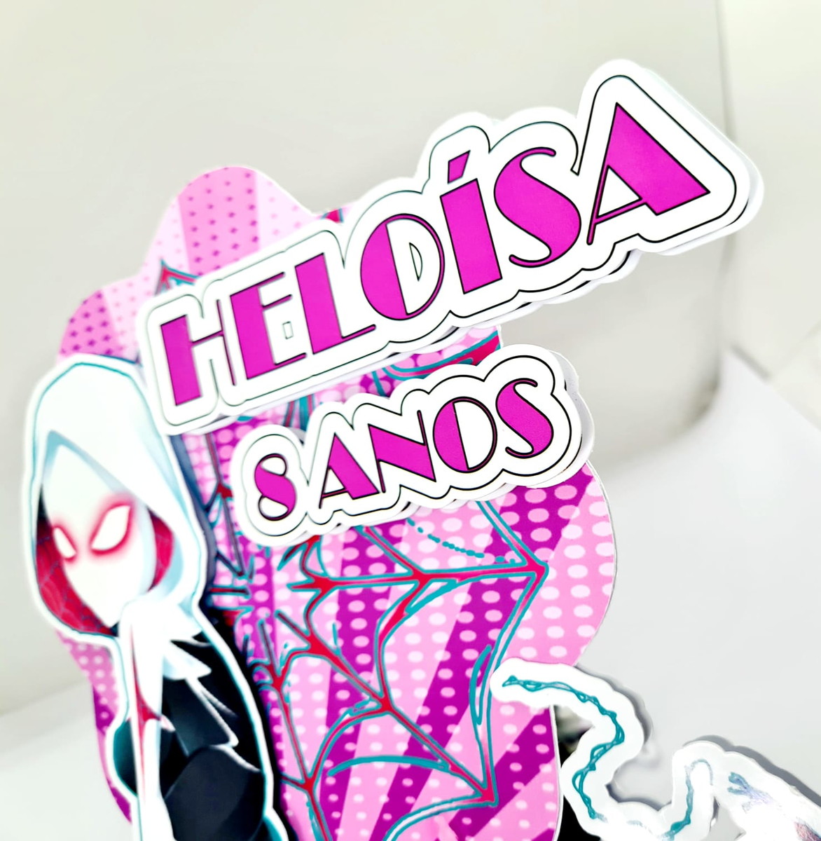Topo de Bolo Spider Gwen - Imagem 4